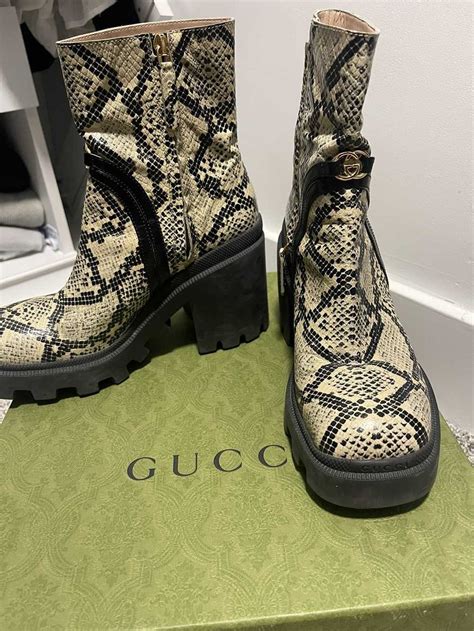 fake gucci chelsea boots|gucci snakeskin boots.